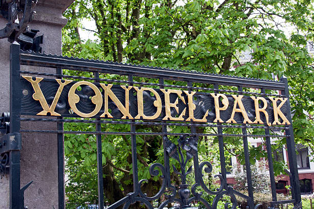 istock Vondelpark in Amsterdam, letters on the fence 474331446