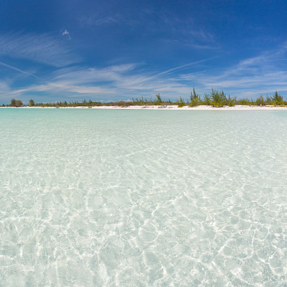 Tropical beach in Cayo Largo, Paraiso beach. Cuba