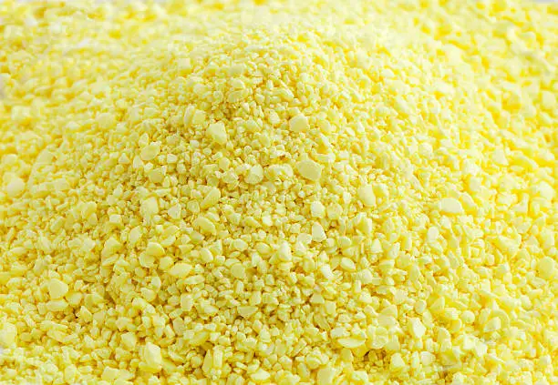 Photo of Powder sulfur abstract background