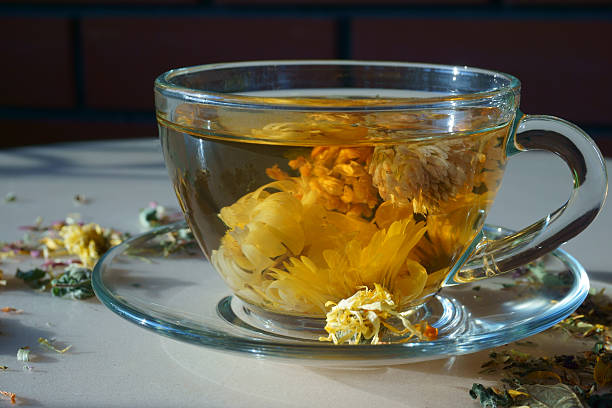 cup of flower tea