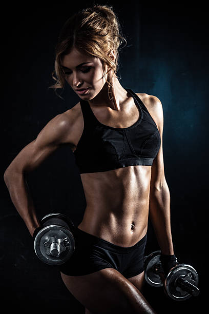 istock Fitness with dumbbells 474342577