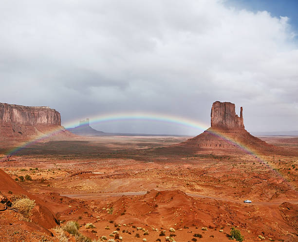 istock The magnificent rainbow over Monument Valley 474344411