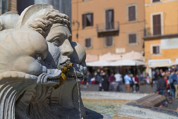 istock Fountain of the Pantheon (Fontana del Pantheon) closeup 474345064