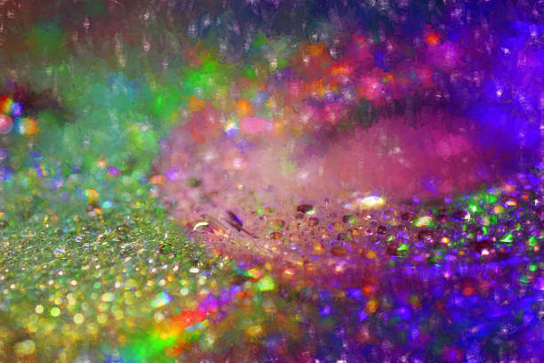 istock Digital art, Abstract textured background, colourful brush impressionist oil paint 474347404