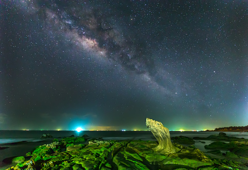 coast and milky way