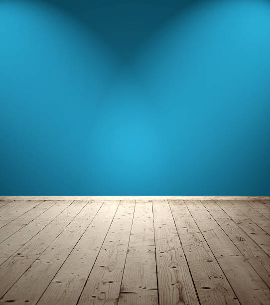 istock Empty room with  wooden floor 474348696