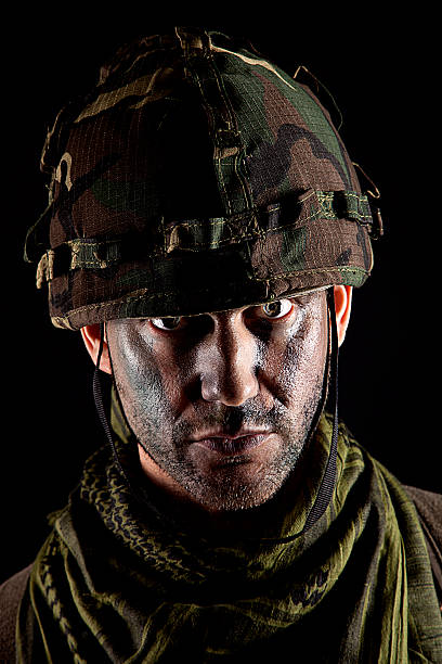 istock Portrait of a soldier 474348895