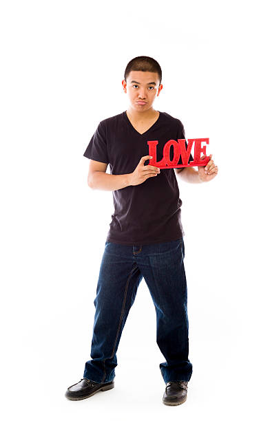 istock model isolated on white in love 474349534