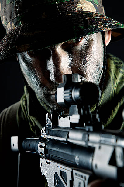 istock Soldier portrait 474354759