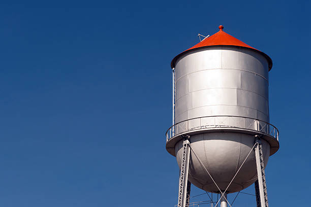 istock Small Town Water Tower Utilitiy Infrastructure Storage Reservoir 474354810