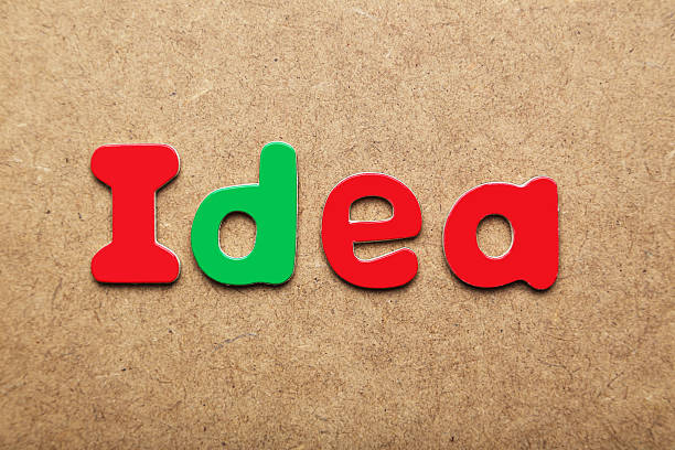 istock Idea word made of colorful magnets 474357920