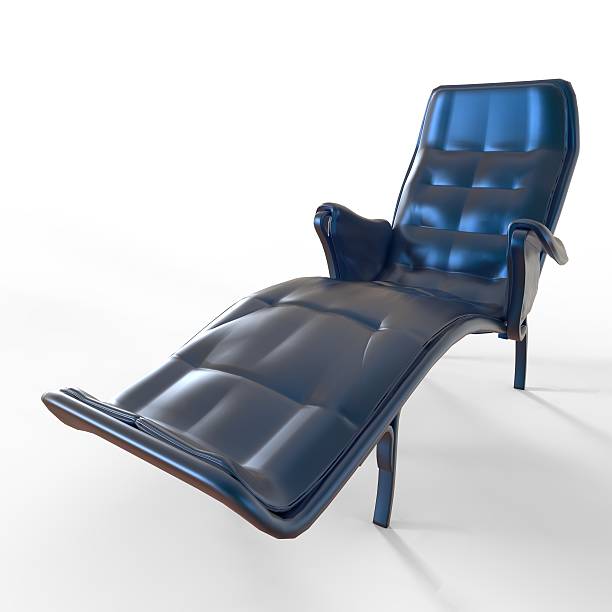 istock Chair Blue Metallic Colors 474361786