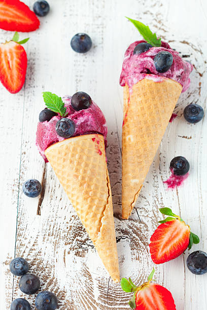 istock Ice Cream with fruits 474363426