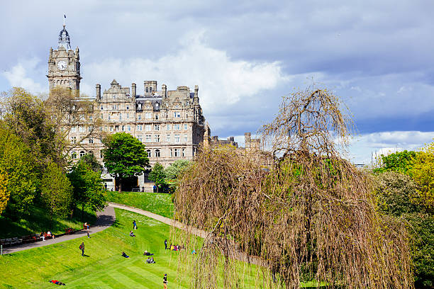 istock People Relaxing in Princes Street Gardens, Edinburgh 474363702