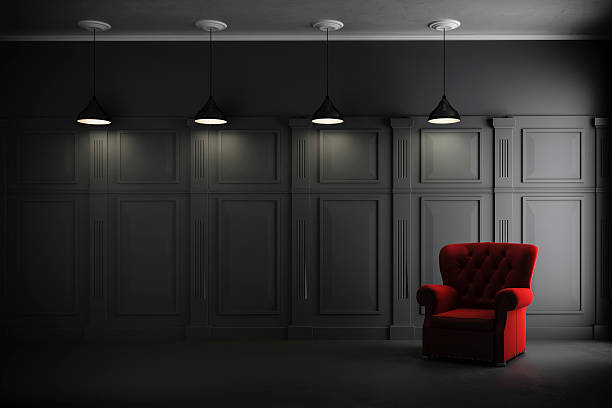 istock 3d render of vintage interior and armchair 474367038