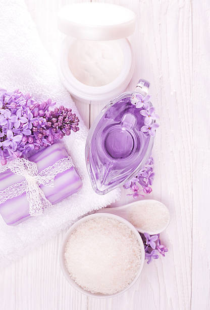 istock sea salt and essential oils, purple lilac. spa 474370460