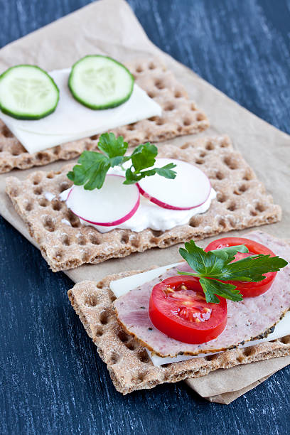 istock crisp bread with cheese and smoked turkey meat 474370634