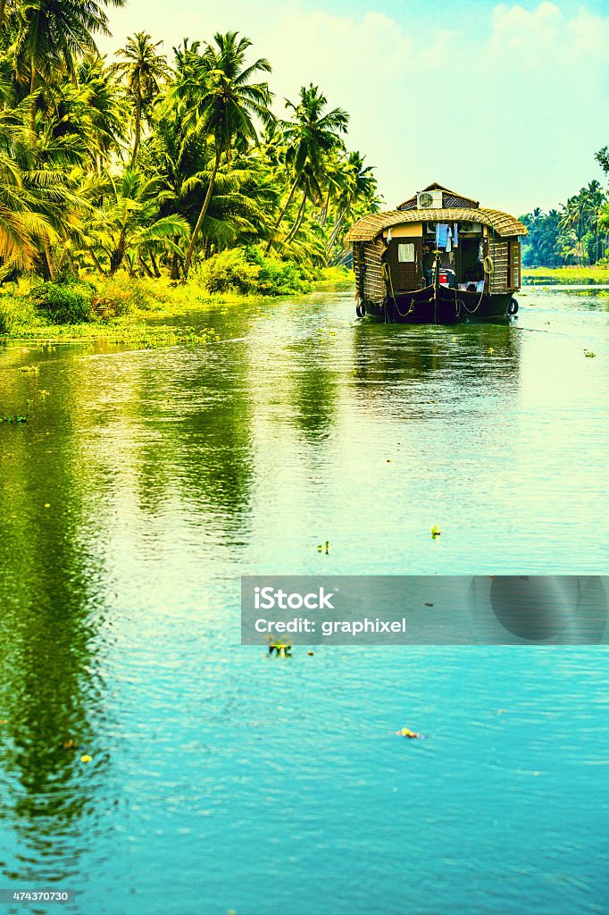 House Boat, India, Kerala India Stock Photo