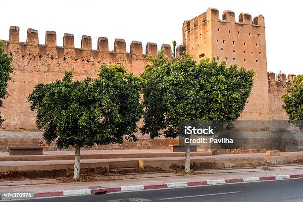 Moroccottown Pareti Di Taroudant Marroco - Fotografie stock e altre immagini di 2015 - 2015, Africa, Africa settentrionale