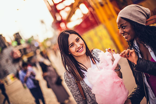 istock Friends in the amusement park 474374230
