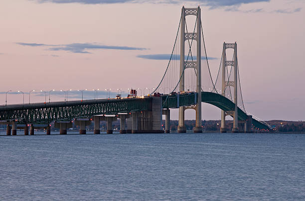 istock Mackinaw City Bridge Michigan 474374245