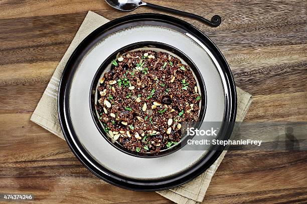 Quinoa Pilaf Stock Photo - Download Image Now - Directly Above, Quinoa, 2015