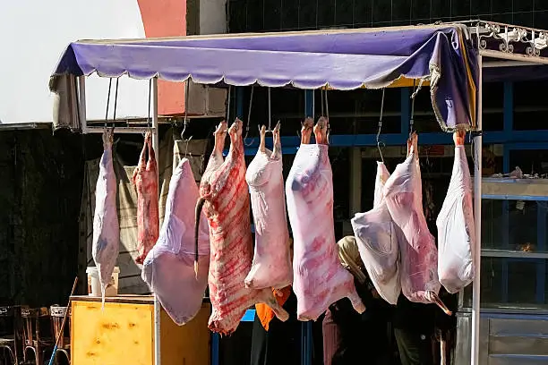 Photo of Trunks of sheep, Egypt, street seller