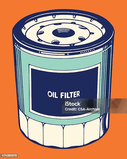 Oil Filter Stock Illustration - Download Image Now - Vehicle Part, 2015,  Illustration - iStock