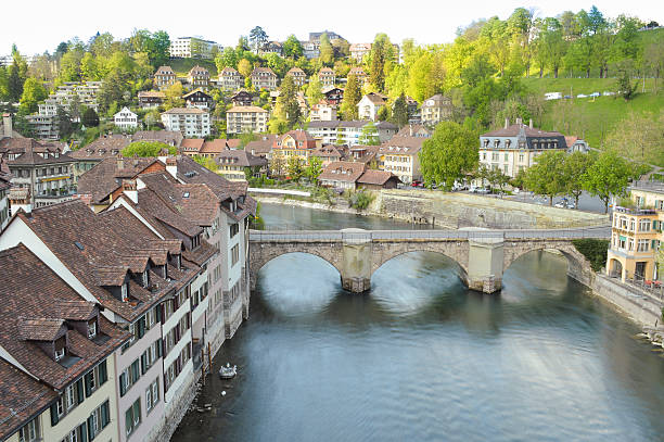 istock Bridge (Untertorbrucke) at Aare river in Bern, Switzerland, Europe 474381006