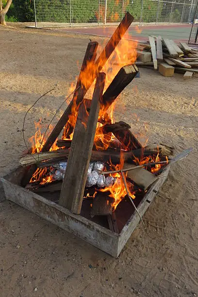 Jewish holiday Lag B'Omer, it is customary to light bonfires
