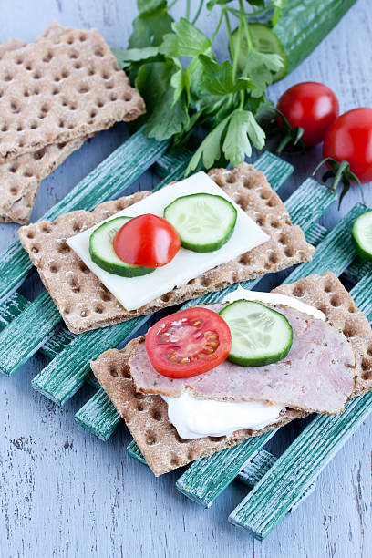istock crisp bread with cheese and smoked turkey meat 474394542
