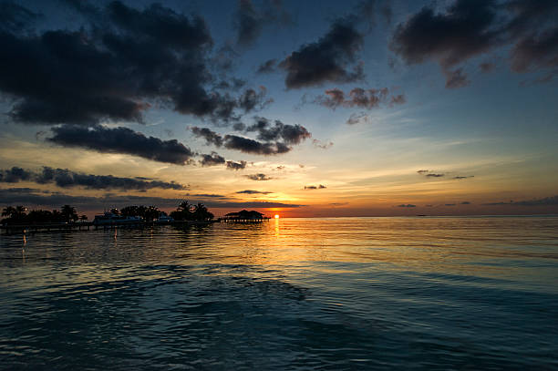 istock Sunset in Maldives Paradise Island 474395018