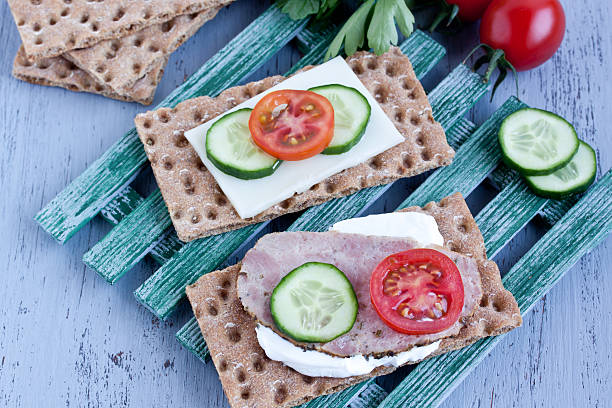istock crisp bread with cheese and smoked turkey meat 474395490