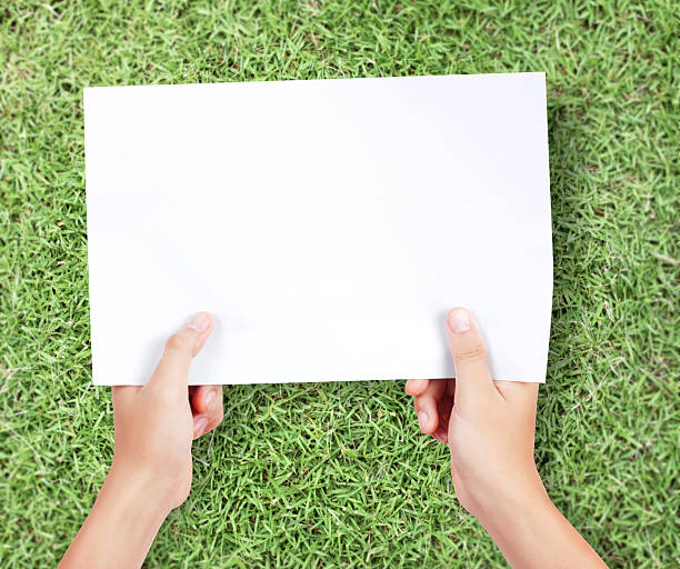 istock Businessman showing the big blank card 474395763