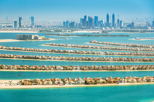 The Palm Jumeirah in Dubai, Dubai, United Arab Emirates 