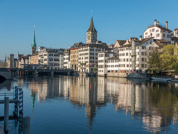 istock View across the river in Zurich, Switzerland 474399354