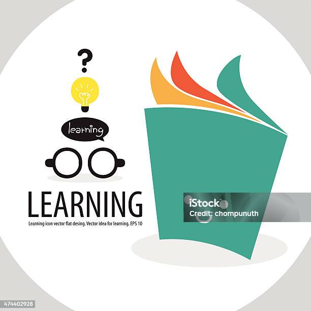 Learning3 Stock Illustration - Download Image Now - Library, Book, Open Sign