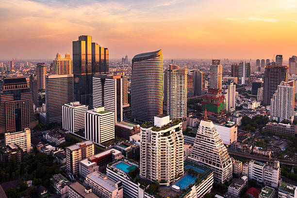 istock sunlight bangkok city skyline 474404464