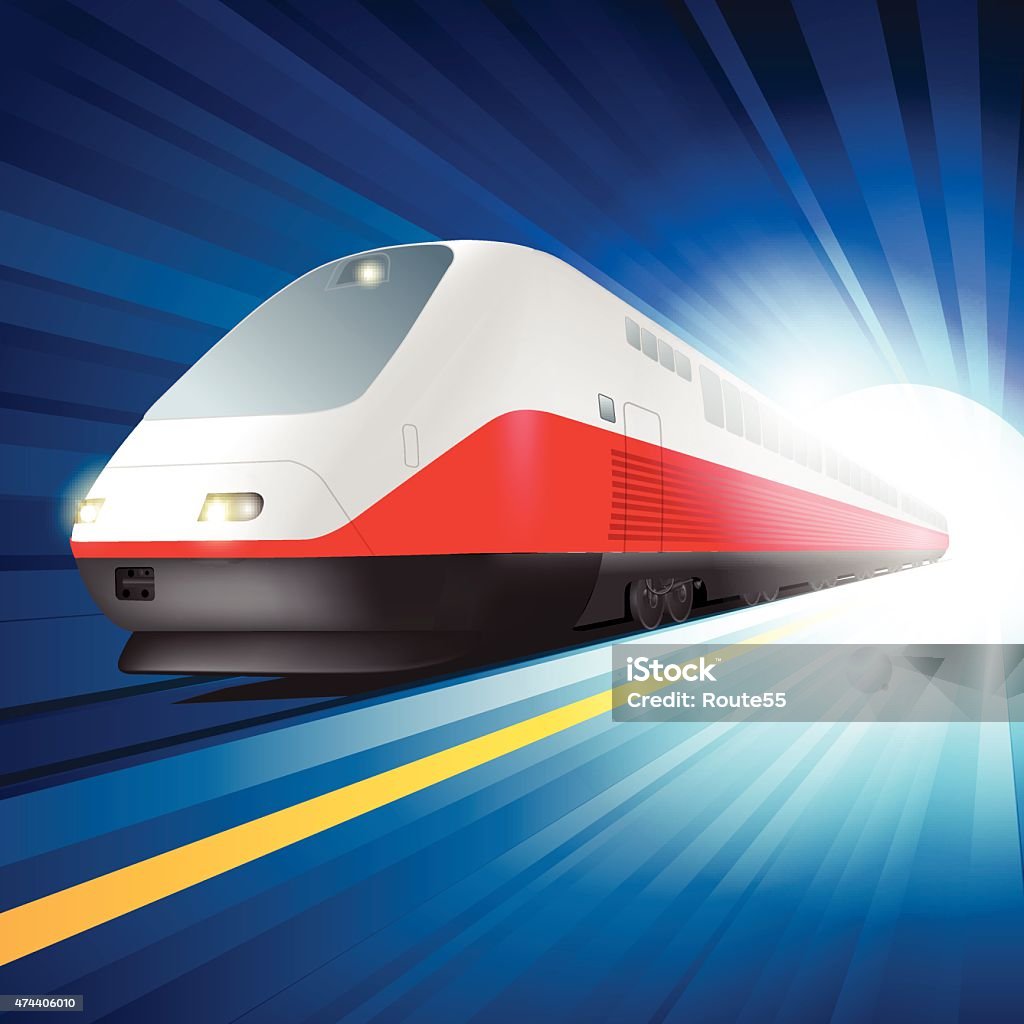 Streamlined Train Sharp Super Streamlined Train Stock Illustration - Download Image Now - Train ...