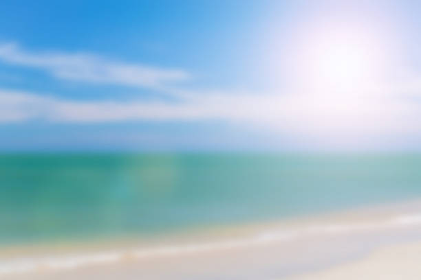 istock Blur Background Blue Sky Beach and in Summer Season 474406970