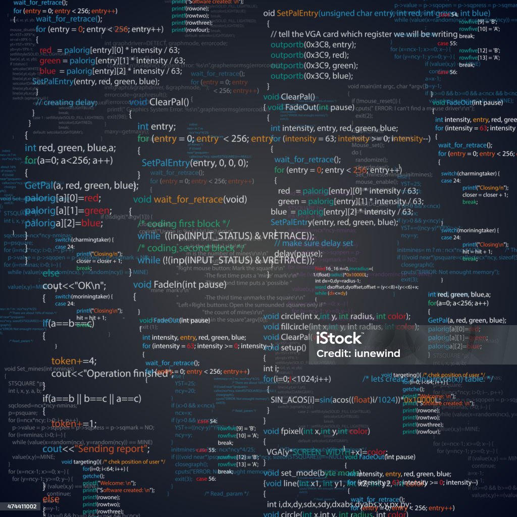 Script Stock Illustration - Download Image Now - 2015, Abstract, Blue ...