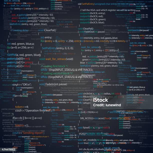 Script Stock Illustration - Download Image Now - 2015, Abstract, Blue ...