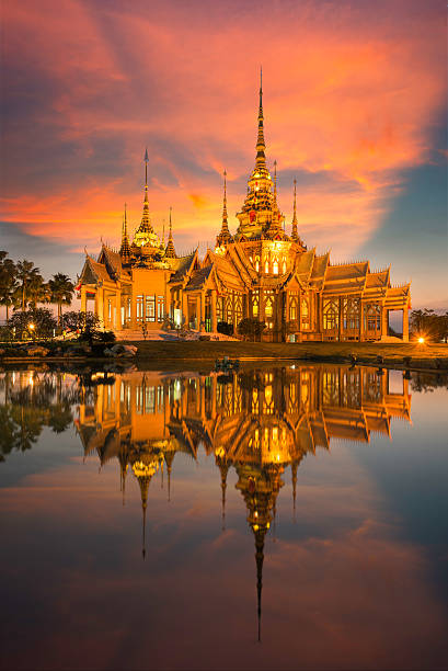 wat none kum thai temple unseen - kamboçya stok fotoğraflar ve resimler