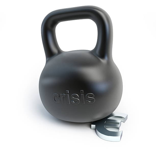 istock euro crisis dumbbell weights on a white background 474411691