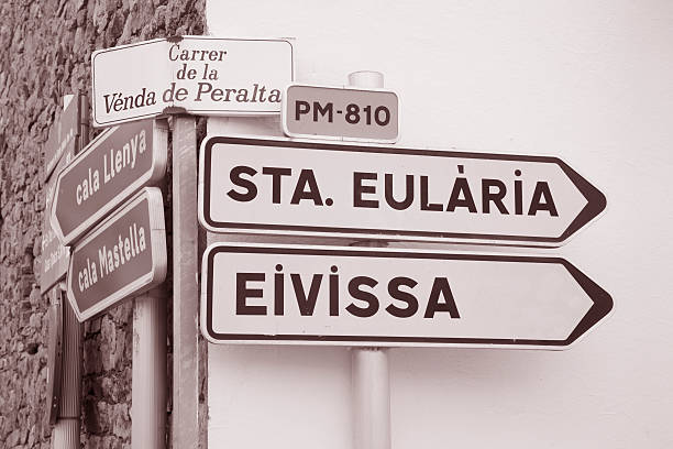istock Ibiza Road Signpost, Balearic Islands 474413154