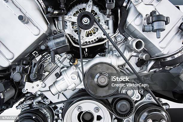 Moderne Starke Automotor Stockfoto und mehr Bilder von Auto - Auto, Ersatzteil, Motor