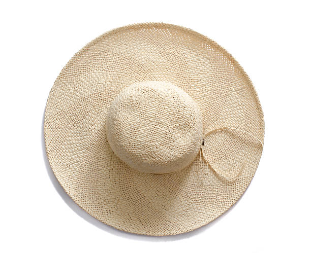 Summer hat from above stock photo