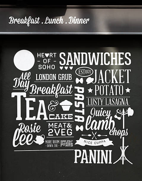 Food written on blackboards Food written on blackboards lavagna stock pictures, royalty-free photos & images