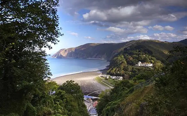 view of Linton seaside town in Devon