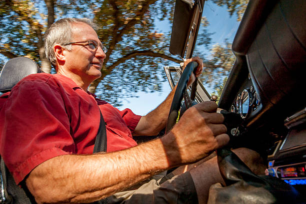 istock Senior Driver in Convertible 474416458